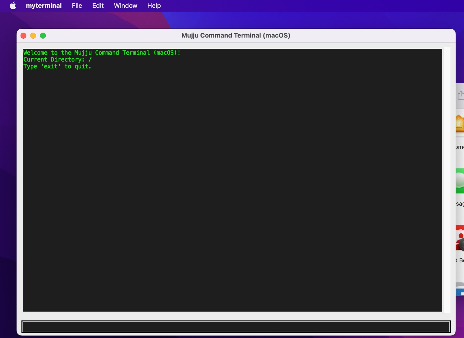Mujju Terminal for macOS