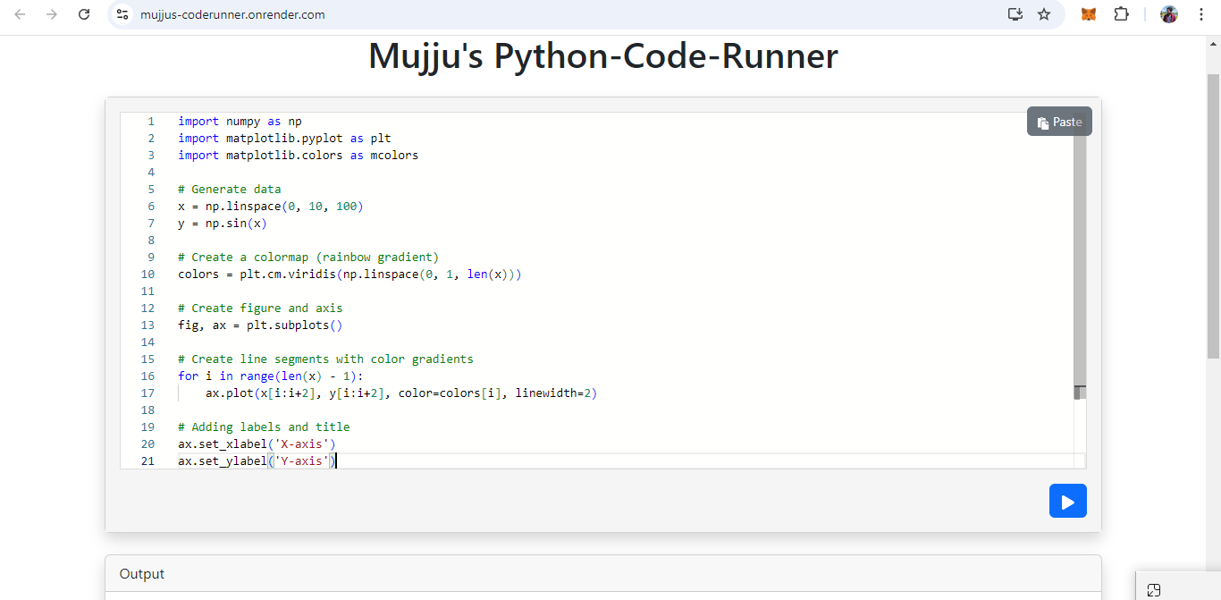 Mujju's Python-Code-Runner